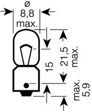 OSRAM 3893 Bulb, interior light